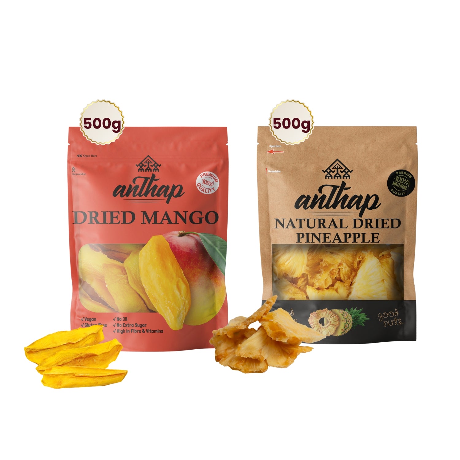 Anthap Tropical Bundle - Dried Mango & Dried Pineapple