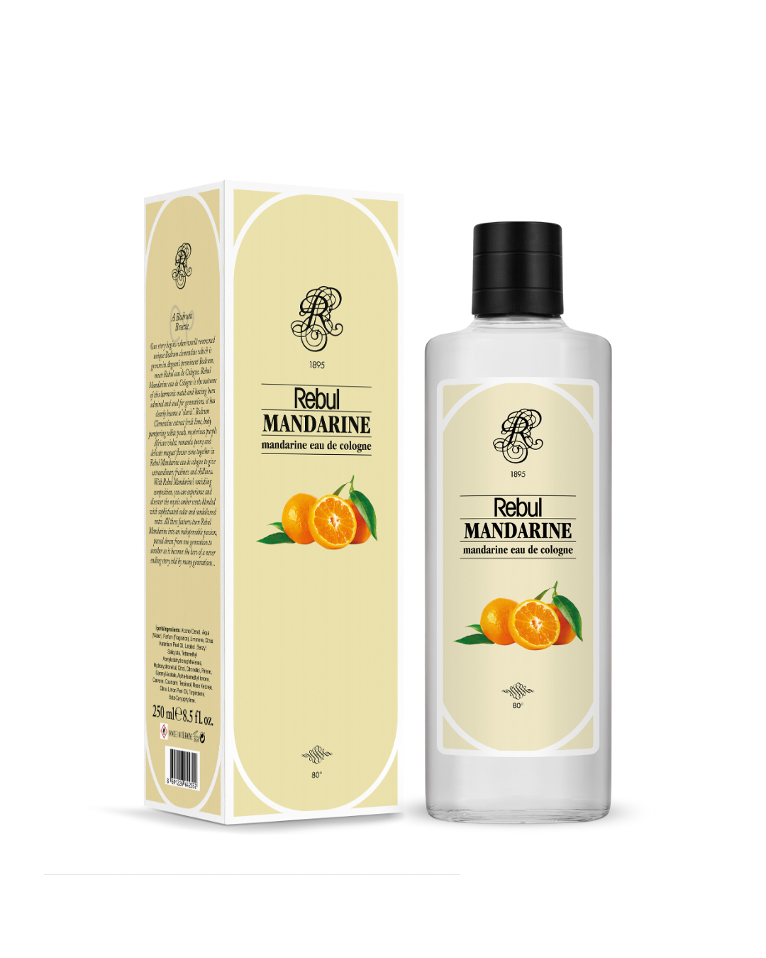 Rebul Mandarine Cologne 250 ml glass bottle