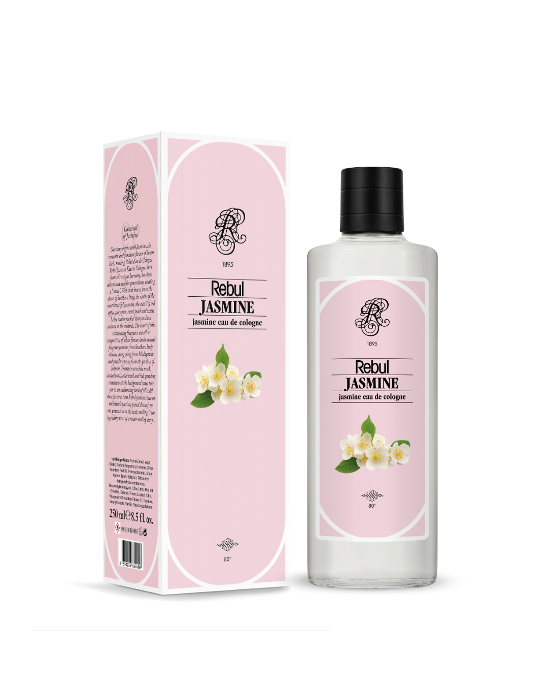 Rebul Jasmine Cologne 250 ml glass bottle