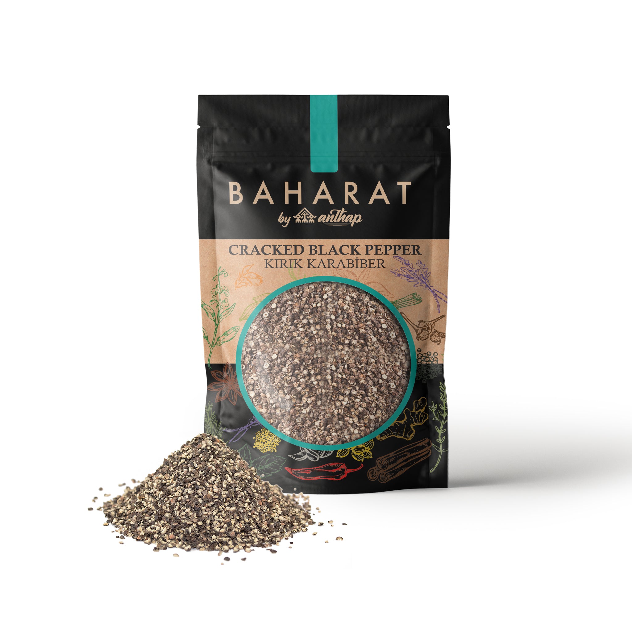 BAHARAT by Anthap Cracked Black Pepper - Kirik Karabiber