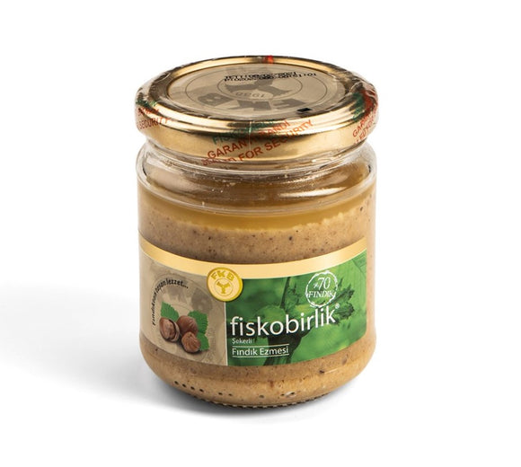 Fiskobirlik %100 Natural Hazelnut Paste With Sugar (Sekerli Findik Ezmesi)